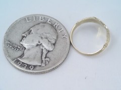 ANTIQUE VICTORIAN OB OSTBY BARTON 10K GOLD CHILD/ BABY SIGNET RING NO MONO sz 1