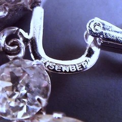 Stunning Vintage EISENBERG Dangle/Drop Earrings Clip-On, Signed