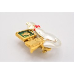 Danecraft Vintage Cat Fish Pin Brooch Computer Screen Saver Funny NOS 80s BinA7