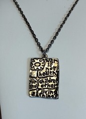 1960s War is Not Healthy for Children and Other Living Things Necklace 24 inches
