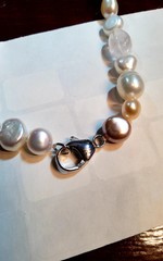 Vtg Honra Cultured Pastel Pearls And A Mixture Of Other Gemstones 925 40″