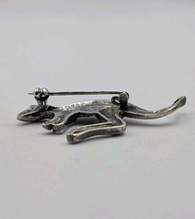 Vtg Sterling Silver Marcasite Large Kangaroo Animal Australia 925 Brooch – 12.3g