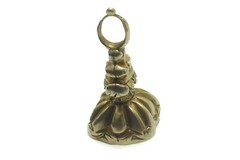 TINY ANTIQUE ENGLISH 15K GOLD BLOODSTONE MONOGRAM SEAL FOB / CHARM C1830