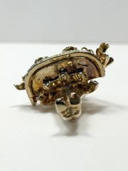 Vintage Coro Pegasus Flower Girl Seller Brooch W/ Rhinestones