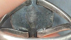 Vintage Sterling Silver Green Turquoise Ring Split Shank Sz 5.5 Southwest Matrix