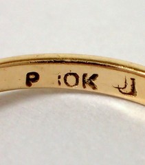 Antique Victorian 1.1g SOLID 10k Yellow Gold Prong Set White Stone Ring Sz 5.5