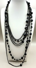 1980 90s Necklace Lot Wearable Beaded Faux Pearl Multi Strand Various Lengths