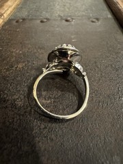 Vintage Danecraft Sterling Silver Purple Amethyst Ring • Adjustable
