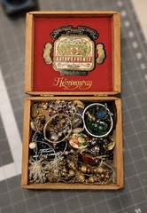 Vintage Box Lot COSTUME JEWELRY 40+ Pieces All Wearable & Nice