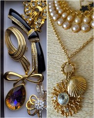 Huge Vintage Jewelry Lot 165 Gold and Silvertone Givenchy Trifari Juliana