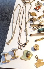 Antique, Vintage Mens Jewelry, Collectibles, Accessories Lot, Over 50 Pieces!