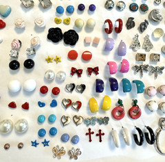 140 Pair Vintage to Mod Wearable Pairs of EARRINGS Various Styles