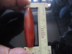 carnelian Elongated Bead Agate Antique 58 * 15 mm, 18.56 Gms
