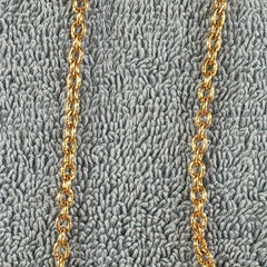 Vintage Gold Tone Necklace Oval Link Mesh Mini Purse Coin Pouch 28″