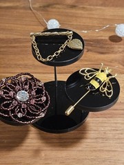 Lot of 16 vintage to modern brooches! Various sizes and styles, one handmade!