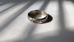 Vintage Sterling Silver Stamped Band Ring Size 11 Southwestern N/A Style