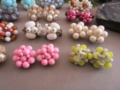Vtg Cluster Clip Earring Lot of 16 Pairs – Japan/W Germany/Hong Kong/Marvella