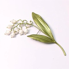Lily Of The Valley Flower Corsage Brooch Pin Woman Accessories Brooches Jewelry