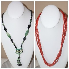 Variety Jewelry 30+ piece Lot, 3+ Lbs, all wearable plus extra pieces for crafts