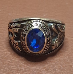 Vintage ’58 St. Peter’s High School 10K Gold Class Ring Size 5.5 Monogram BMZ 7g