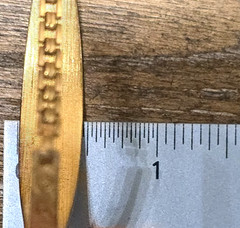 Jacoby Bender Gold Tone Women’s Engravable ID Bracelet 1960’s Unused Unsigned