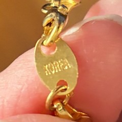 4 Classic Thin Gold tone Flat Chain Shiny Necklace (3) & Bracelet NAPIER & Other