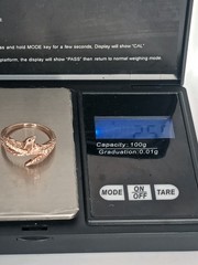 Vintage 1990-s 14 Ct Rolled Gold Zircon Snake Ring UK N US 6 3/4 – Hallmarked!