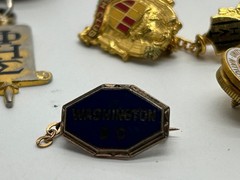 Large Lot of 25 Antique & Vintage High School Award Pins & Various Others