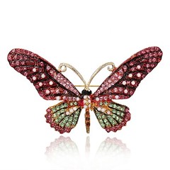 Vintage Art Nouveau Style Fairy Nymph Pendant Butterfly Brooch Shawl Pin Jewelry