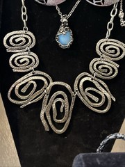 Jewelry Lot Estate Finds 22pc Metal Silver Tone Stones Necklace Bracelet Ring