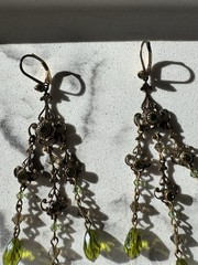 Vintage Liz Palacios Matching Fairycore Boho Necklace And Earrings Set