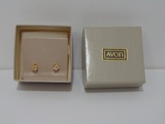Avon Simulated Diamond Stud Earrings NOS 1984