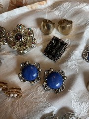 Lot Of Sarah Coventry Vintage Costume Jewelry Rare Earrings One Necklace Brooch