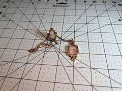 VTG Avon 1970’s Set Camphor Glass Frostlight Necklace and Ring Size 6 Adjustable