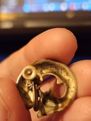 Vintage Sterling Viking Craft Fish Screw Back Earrings
