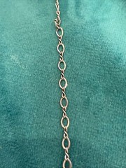 VTG Sterling Silver .925 Signed N/A Aurora Borealis Swirl Necklace 18”