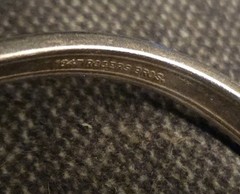 Estate Sale – Vintage Wm. Rogers Silver Plated Spoon Cuff Bracelet 7″ Marked