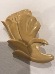 VINTAGE JEFF LIEB 3” Floral BROOCH Pin – Signed Costume Jewelry Flowers