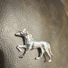 Silver Metal Dog Animal Brooch Pin Unisex Adults No Stone Fashion Jewelry