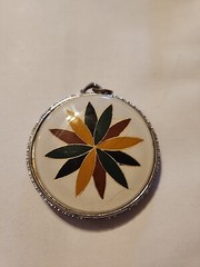 Vintage Good Luck Pentagon Hearts Charm Pendant