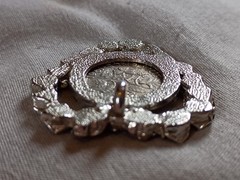 Vintage 1961 Great Britain Six Pence Coin Heart Pendant.
