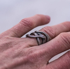 Snake Pattern Style Ring Gift Ring For Her 925 Silver plated Royal Vintage Ring