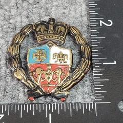 WWII British/English Royal Heraldic Crest Regiment Cap Badge Insignia Pin
