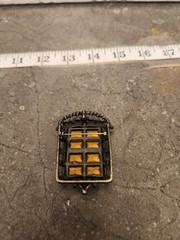 Sarah Coventry Brooch Art Deco Statement Black Glass Pin Costume Jewelry