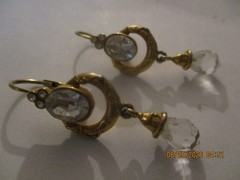 Berebi Vintage Women’s Gold Tone Crystal Drop Earrings