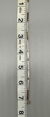 925 Sterling Vermeil Bar Link Bracelet w CZ Accent Bars Minimalist Dainty Skinny