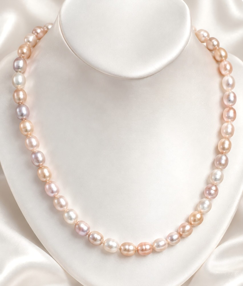 Vintage 14k Gold Baroque Pearl Necklace Art Deco to MCM