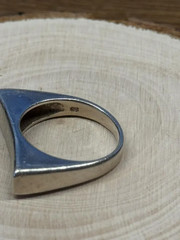 vintage artisan ring sterling silver 925