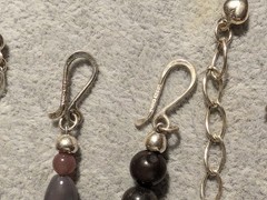 Lot of 6 sterling Desert Rose Traders DRT Genuine stone agate necklaces!