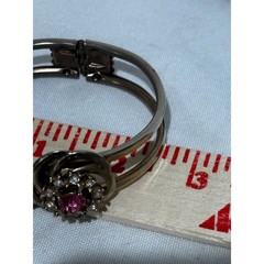Vintage Gold Pink Rhinestone Jewelry Set Necklace Brooch Bracelet Earring Luxury